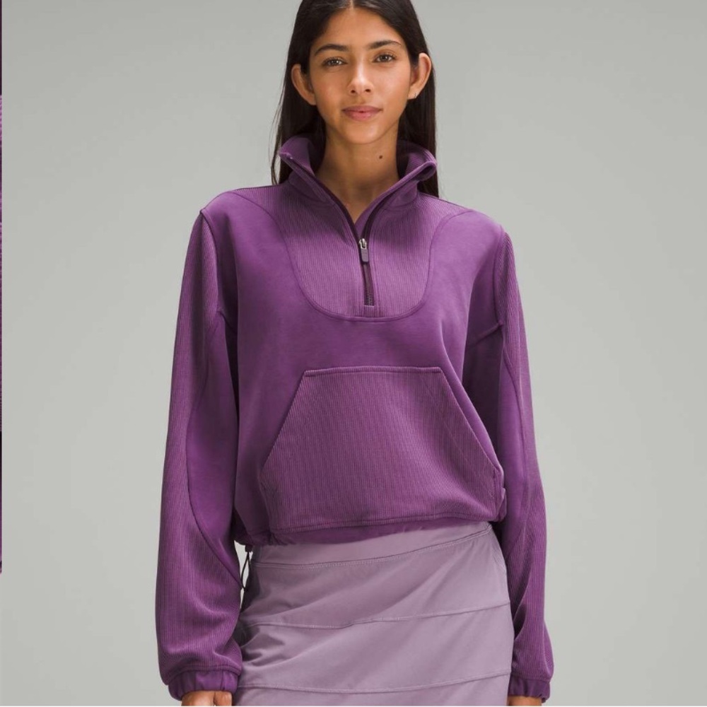 Lululemon Brushed Softstreme Ribbed Half Zip